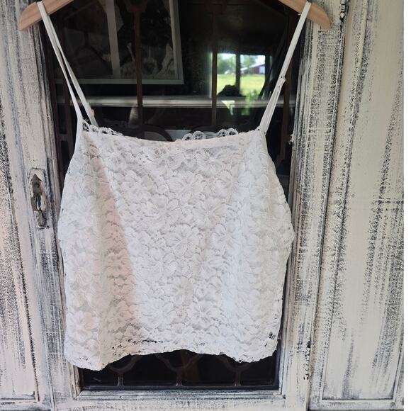 Anthropologie Blue Tassel Lace Cami - New XL - Picture 6 of 6